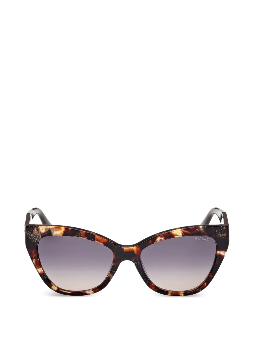 GUESS EYEWEAR Occhiali da sole cat-eye con effetto tartarugato - Marrone