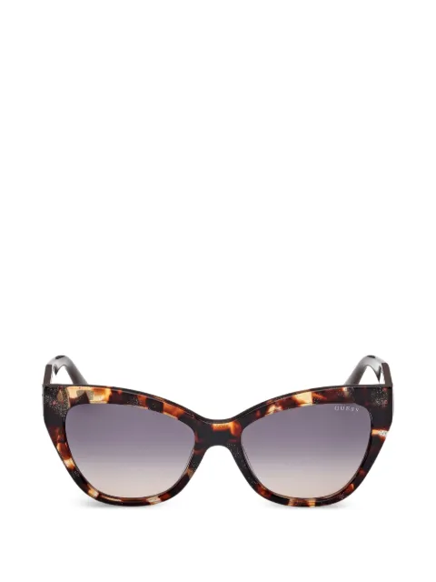 GUESS EYEWEAR Occhiali da sole cat-eye con effetto tartarugato