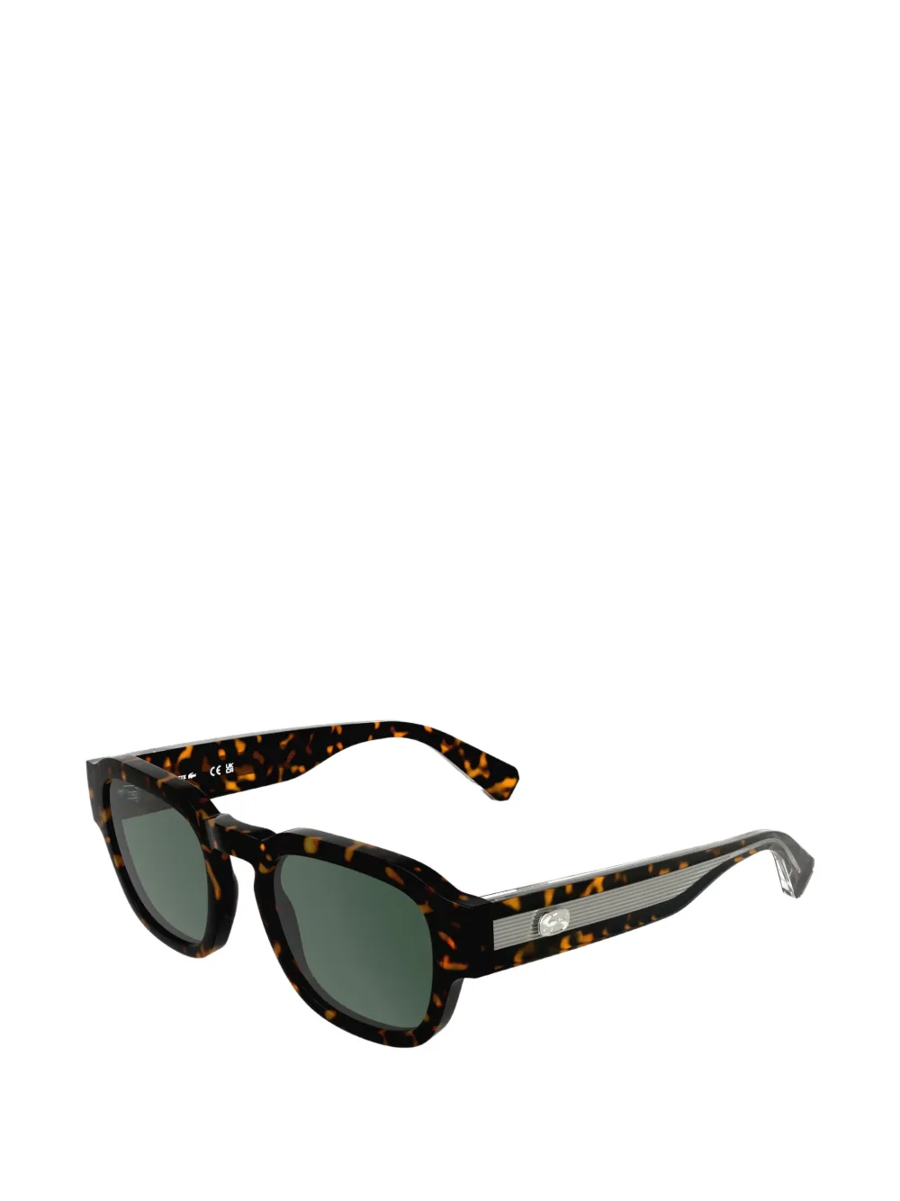 Lacoste Icons bril met rond montuur van acetaat Bruin