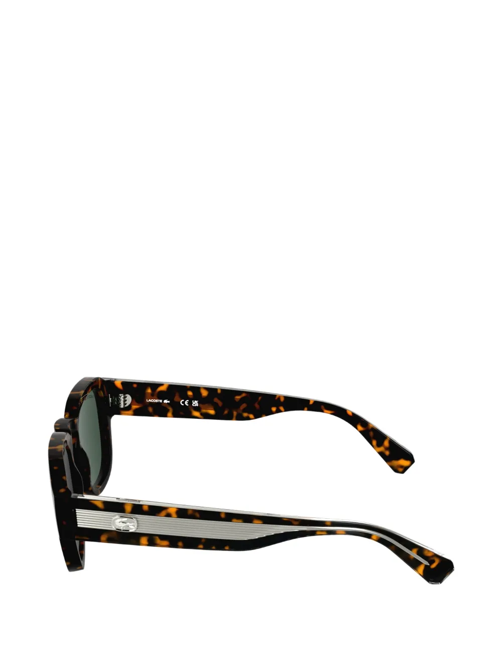 Lacoste Icons bril met rond montuur van acetaat Bruin