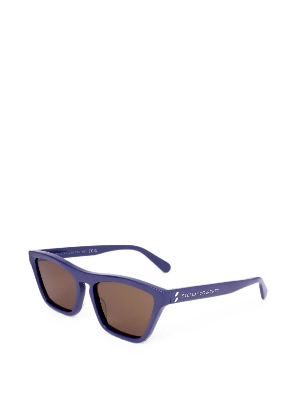 Stella McCartney Eyewear Zonnebril met geometrisch montuur Blauw
