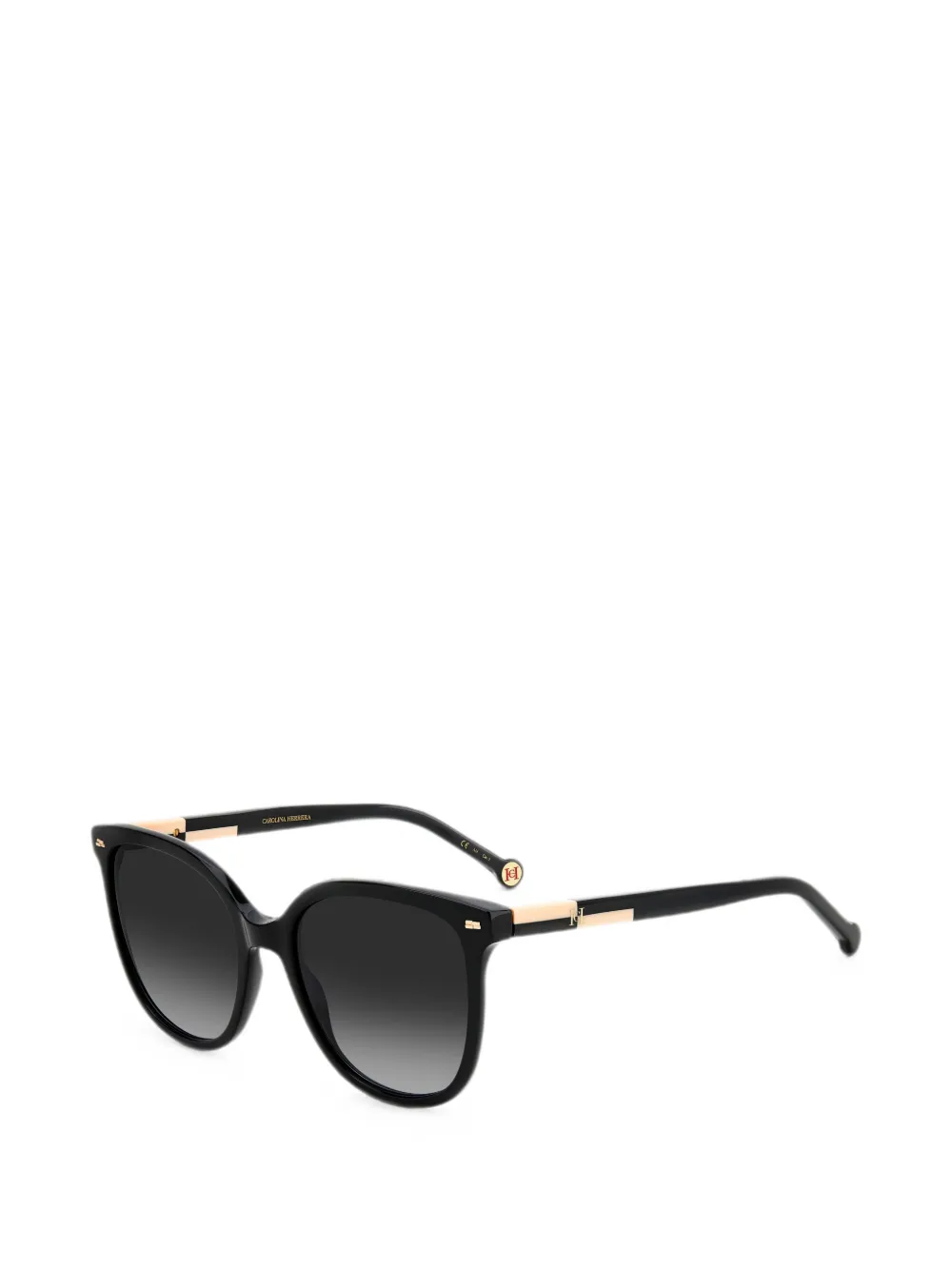 Carolina Herrera Zonnebril met oversized montuur Zwart