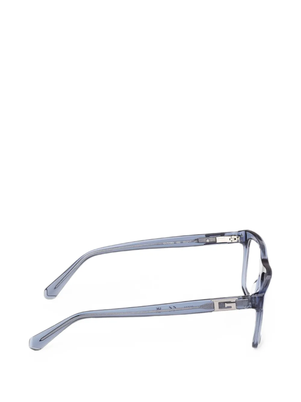 GUESS EYEWEAR Bril met rechthoekig montuur Blauw