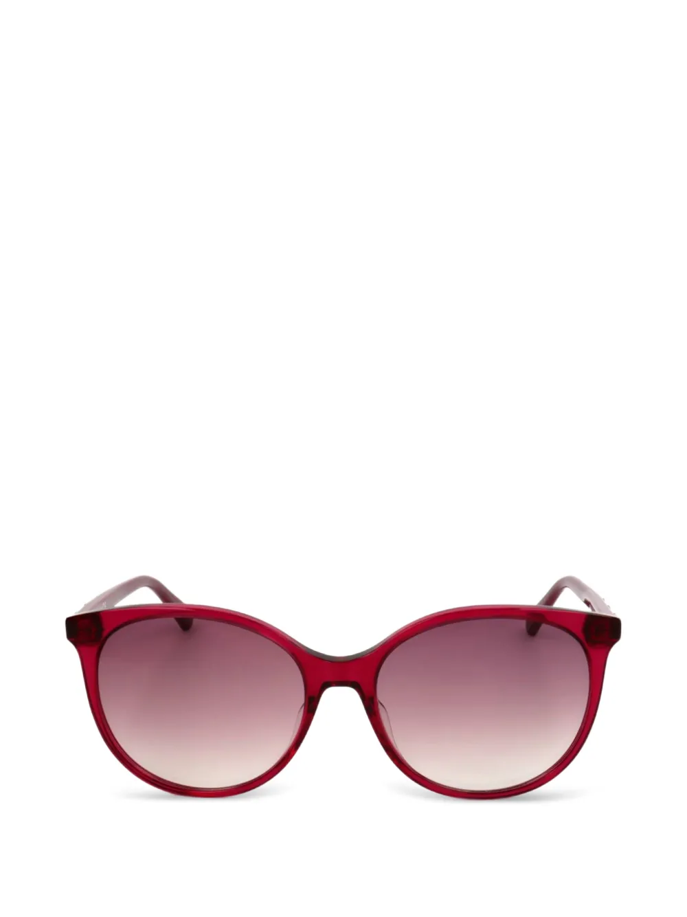 Swarovski Eyewear Occhiali da sole tondi con decorazione - Rosso