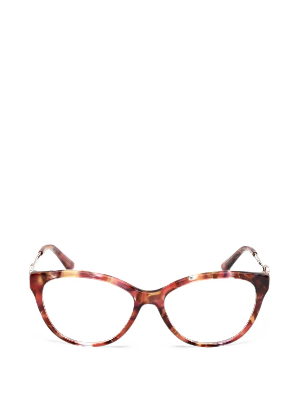 GUESS USA Occhiali cat-eye con effetto tartarugato - Rosa