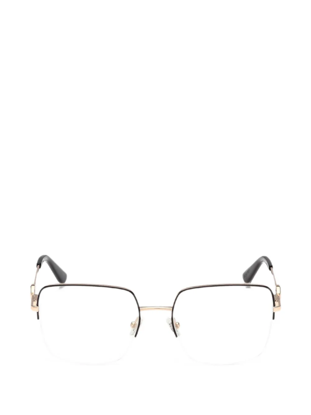 GUESS EYEWEAR Occhiali squadrati con placca logo - Oro