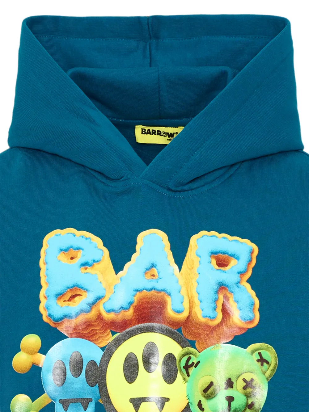Barrow kids graphic-print hoodie Blauw