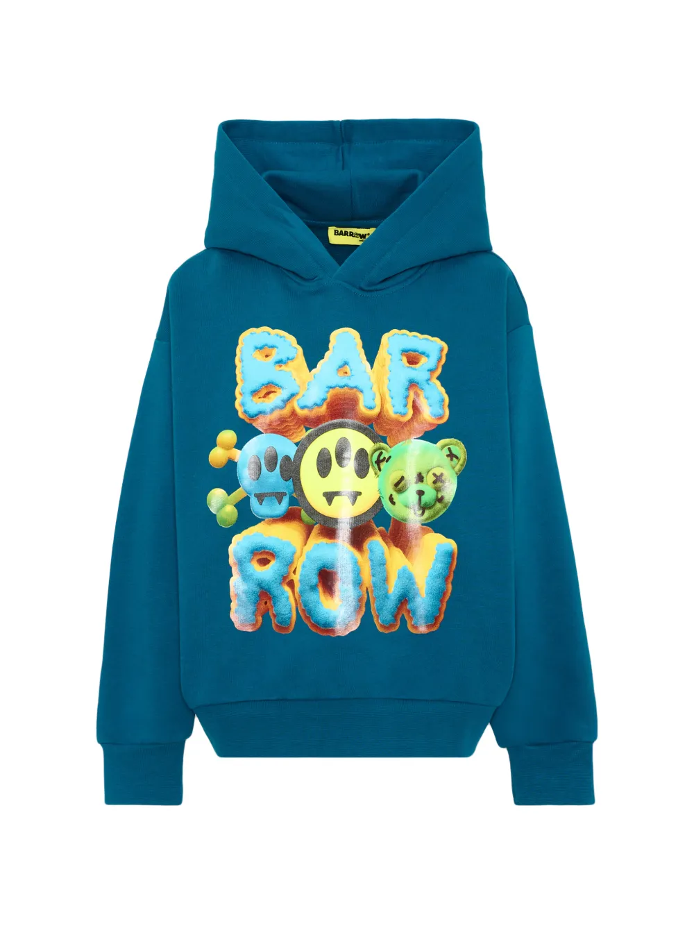 Barrow kids graphic-print hoodie - Blu