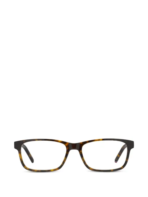 Tommy Hilfiger tortoiseshell-effect rectangle-frame glasses