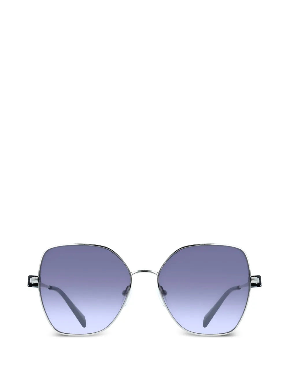 Liu •jo Geometric-frame Sunglasses In Silver