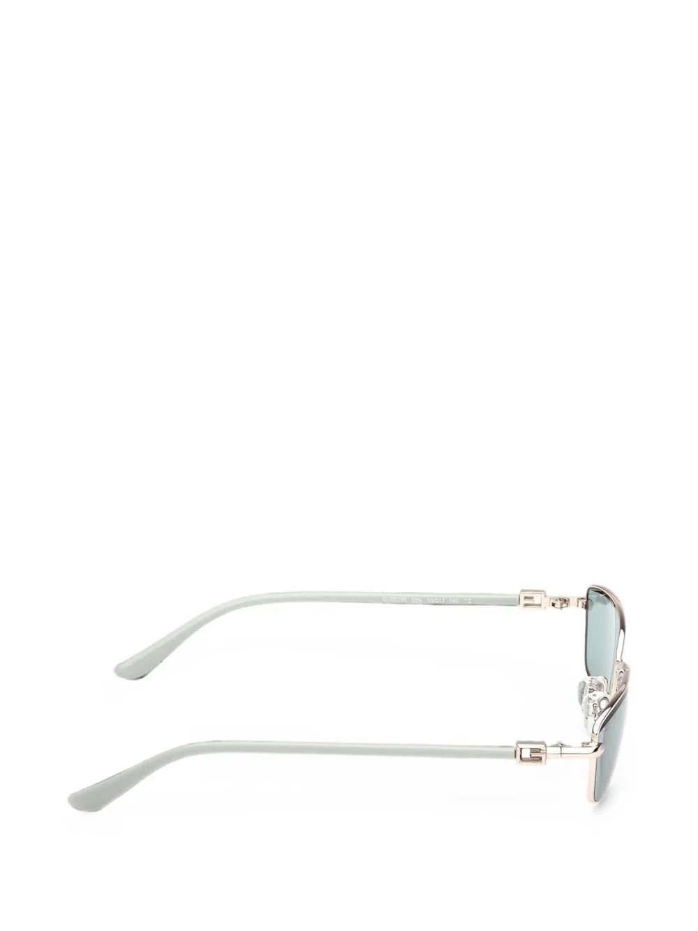 GUESS EYEWEAR Zonnebril met rechthoekig montuur Goud