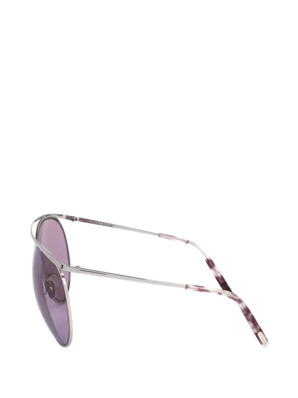 TOM FORD Eyewear Zonnebril met gekruist piloten montuur Zilver