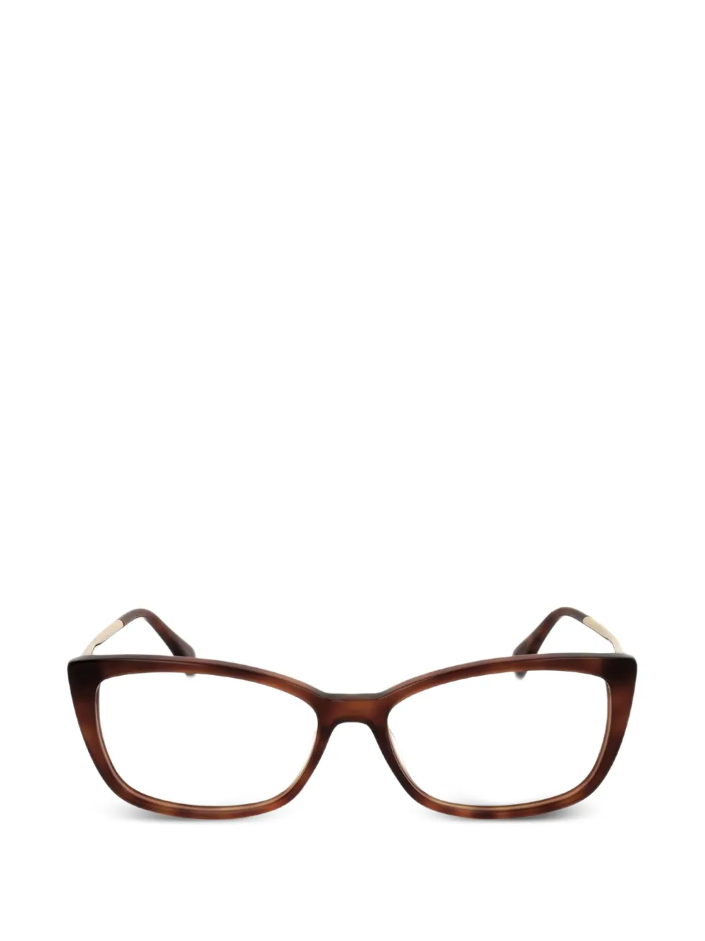 Max Mara Eyewear lunettes de vue à monture papillon - Marron Max Mara Eyewear lunettes de vue à monture papillon - Marron