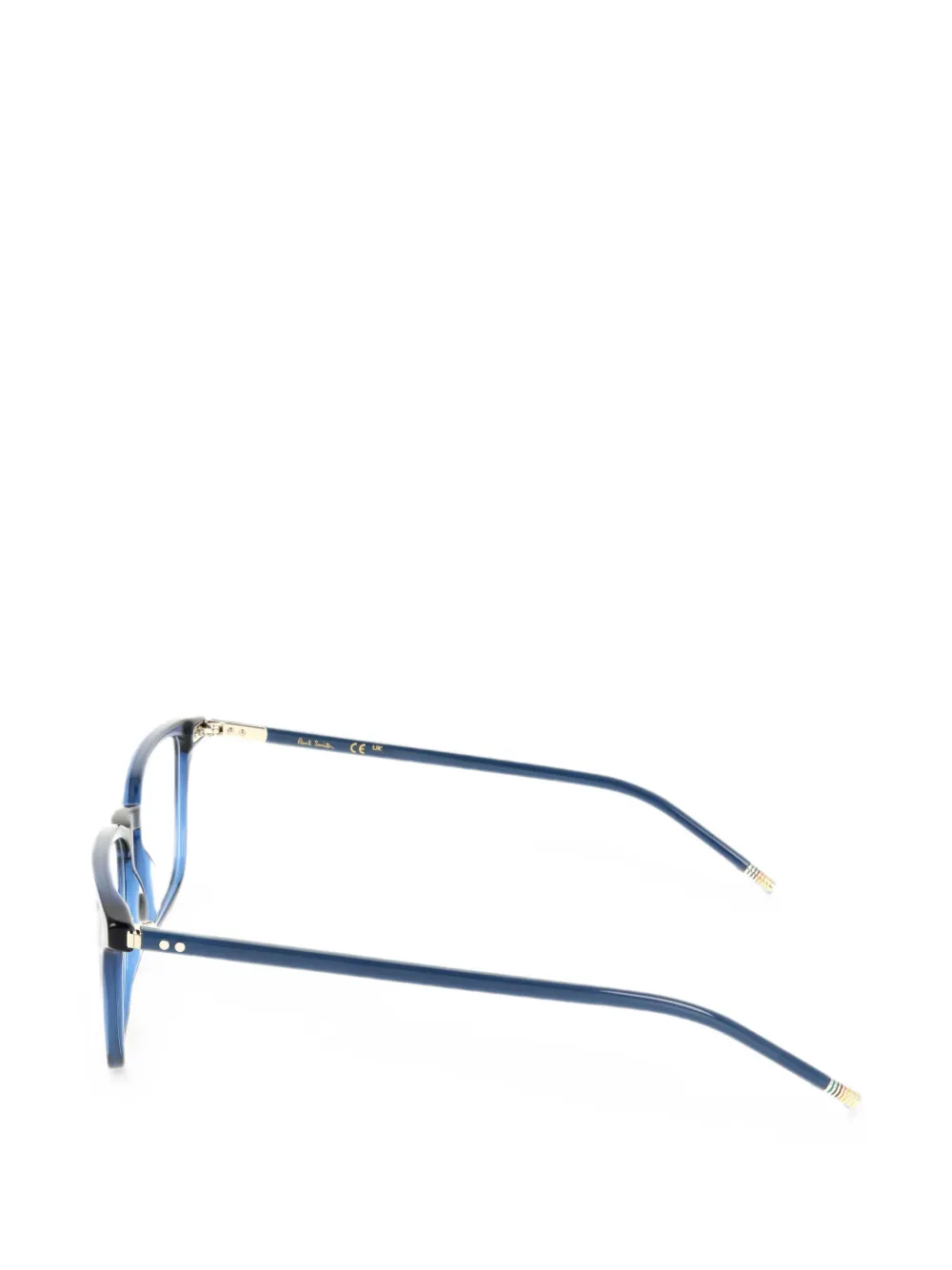 Paul Smith Pulford bril met rechthoekig montuur Blauw