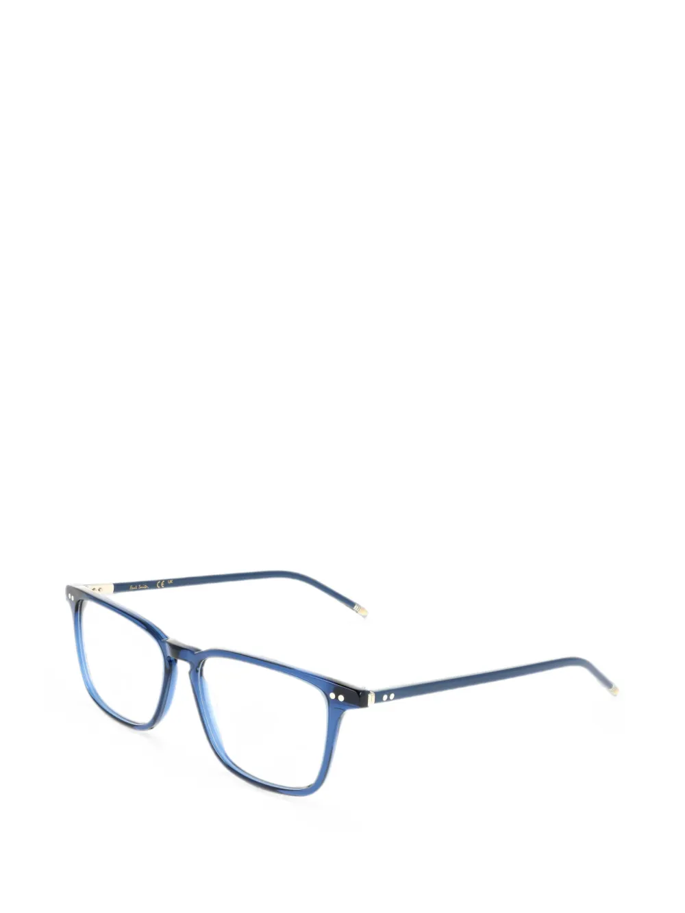 Paul Smith Pulford bril met rechthoekig montuur Blauw