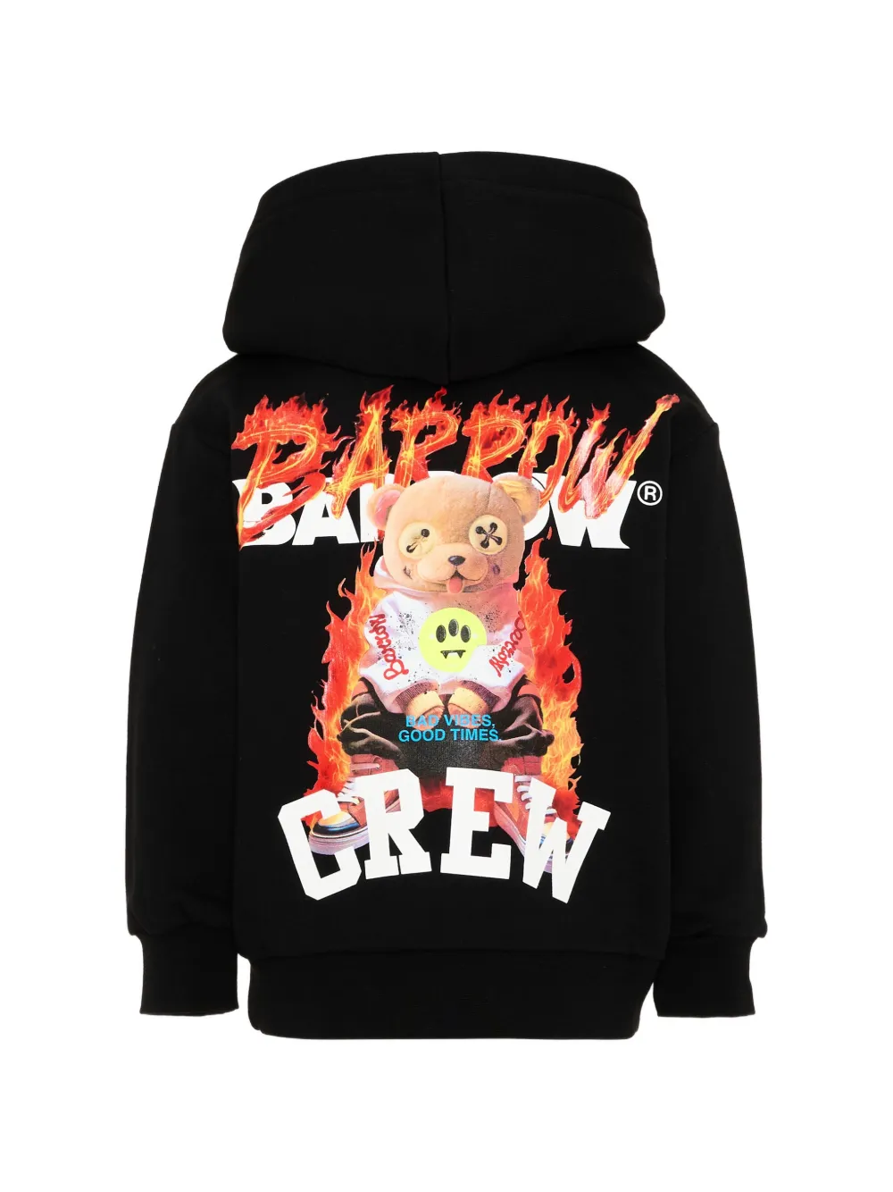 Barrow kids Teddy Bear hoodie met grafische print Zwart
