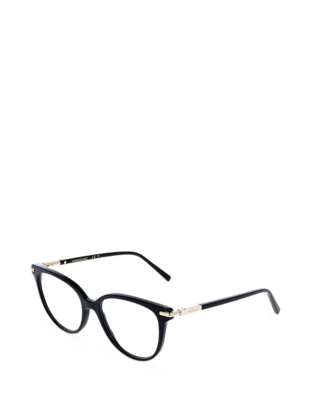 Ferragamo Eyewear Bril met cat-eye montuur Zwart