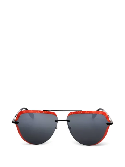 adidas logo-print pilot-frame sunglasses
