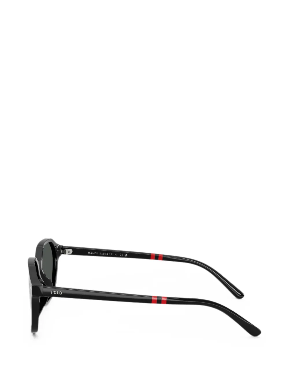 POLO RALPH LAUREN EYEWEAR Zonnebril met geometrisch montuur Zwart