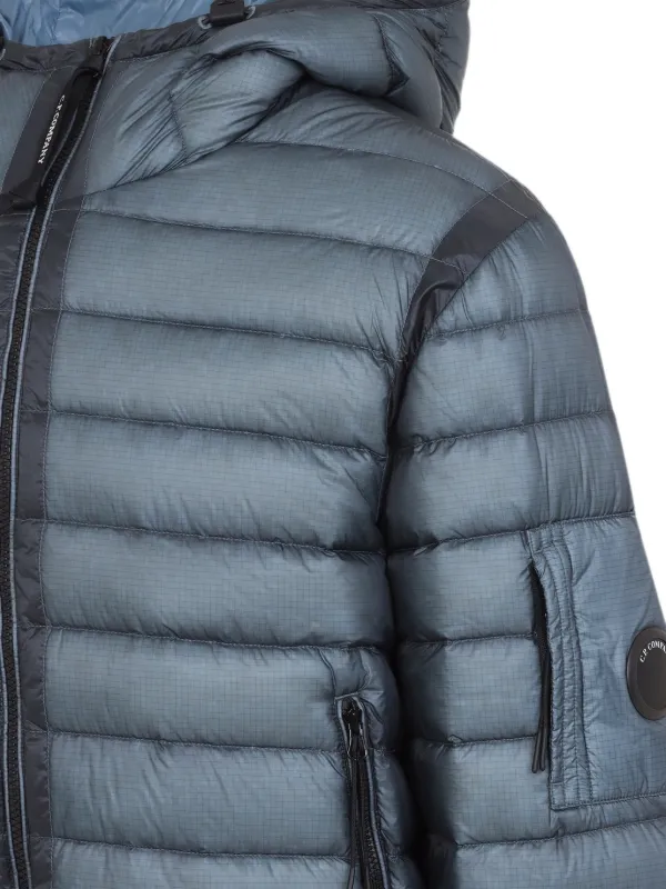 C.P. Company D.D. Shell Hooded Lens Down Jacket | Blue | FARFETCH RO