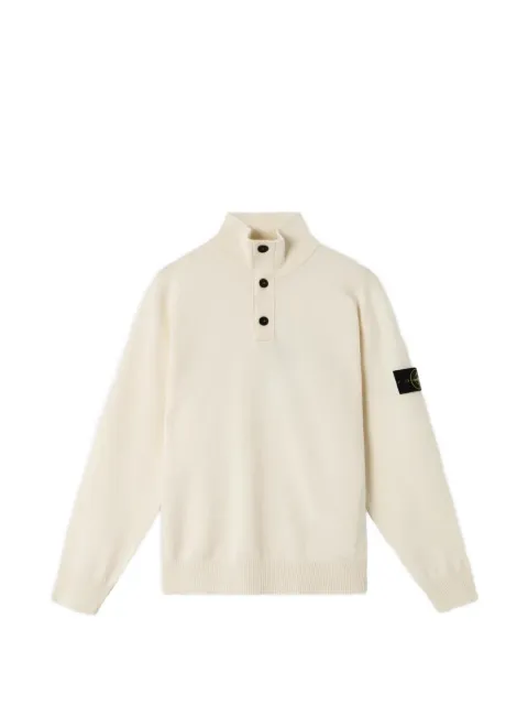 Stone Island jersey con parche del logo y botones