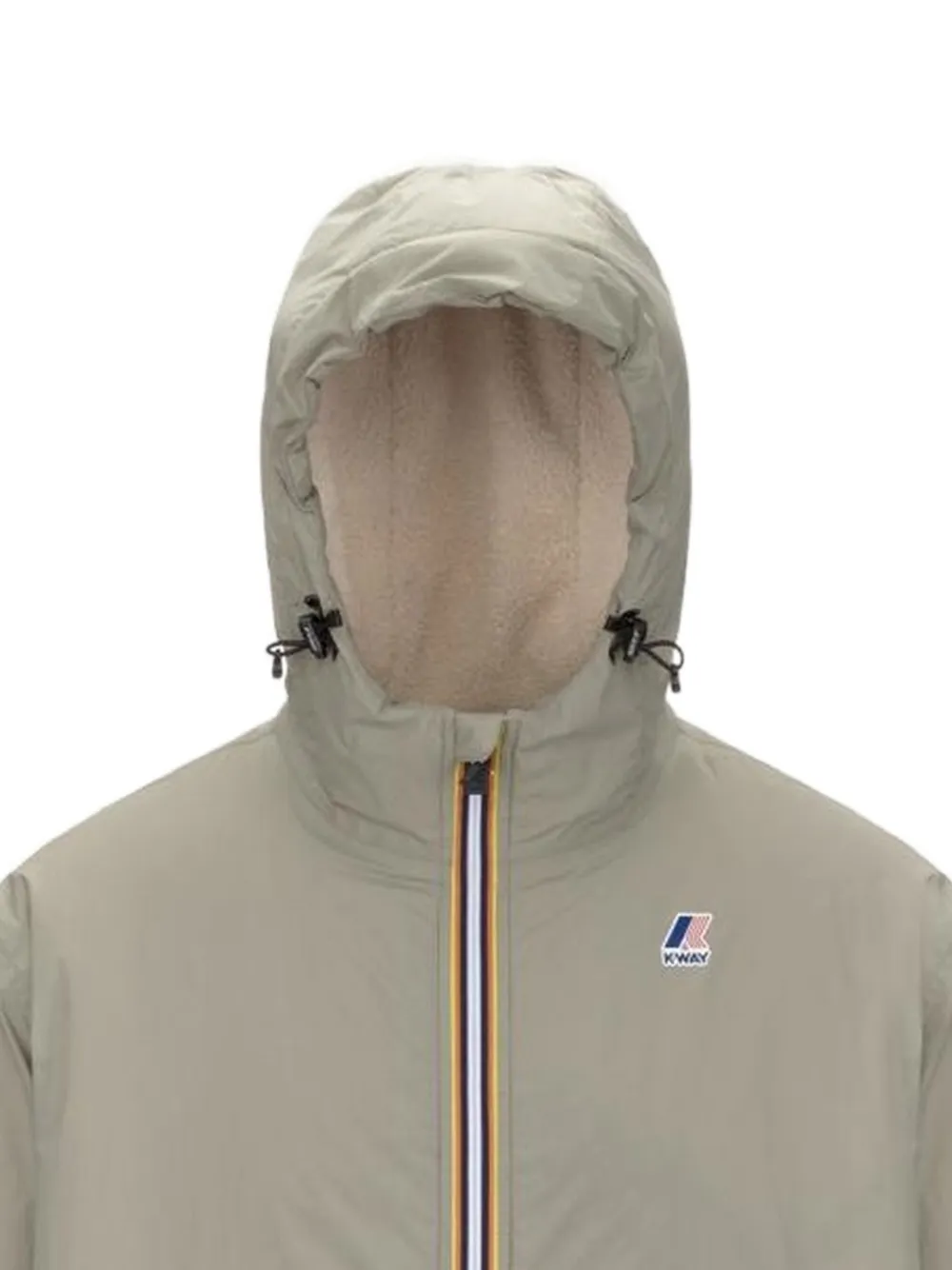 K-Way Le Vrai 4.0 Eiffel East Orsetto jas Beige