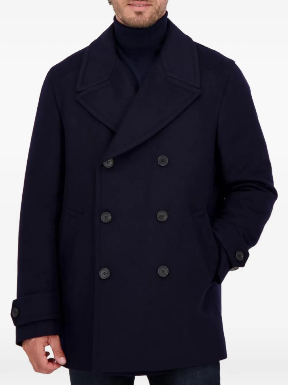 slowear Montedoro sailorjas met dubbele rij knopen Blauw