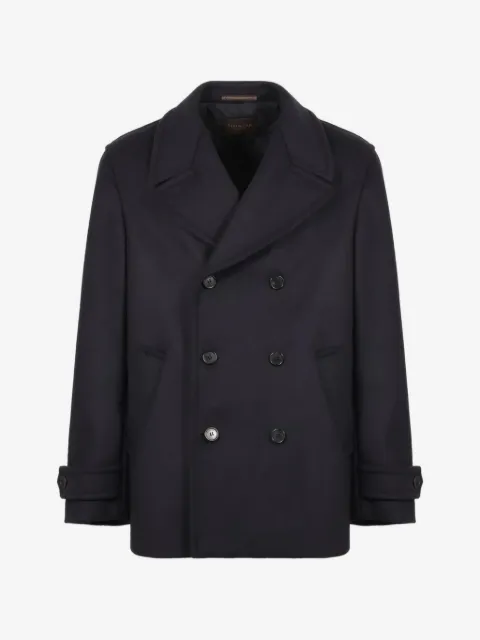 slowear Montedoro double-breasted peacoat