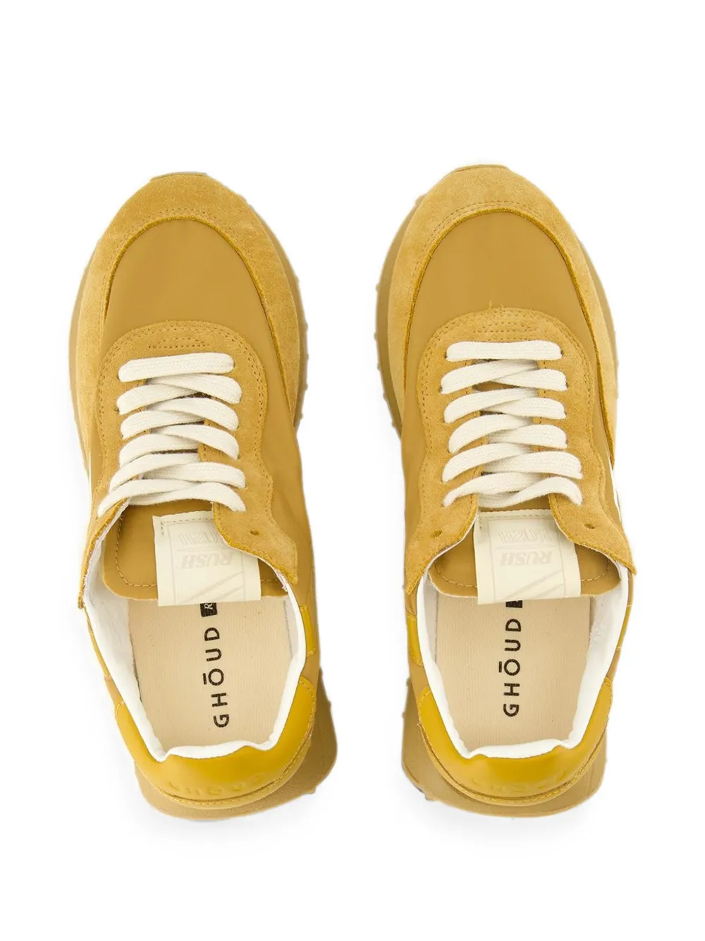 GHŌUD Rush panelled sneakers Geel