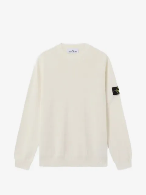 Stone Island 5100029 trui van biologisch katoen met stiksels