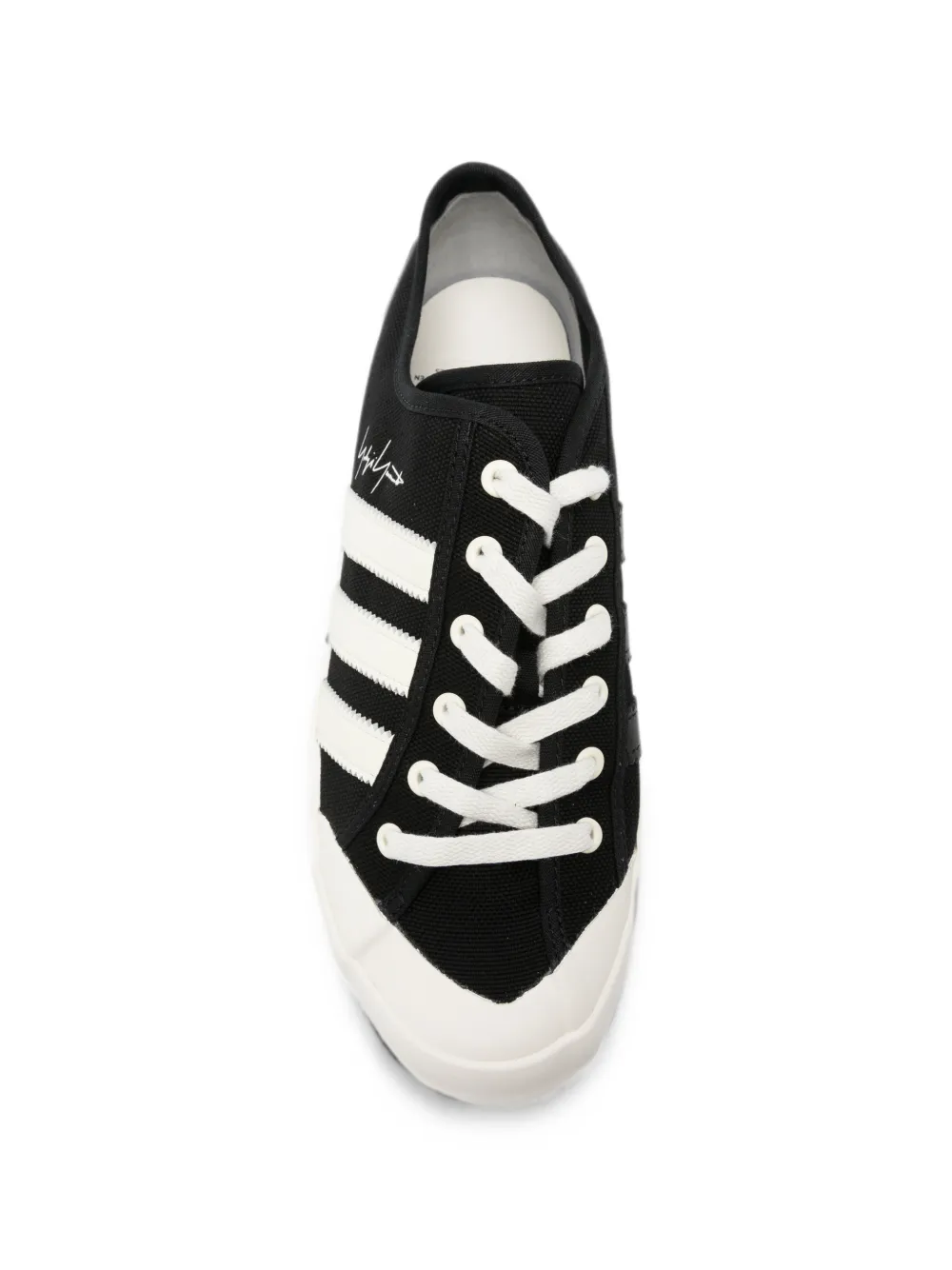 Y-3 By Yohji Yamamoto Vintage signature-print sneakers Zwart