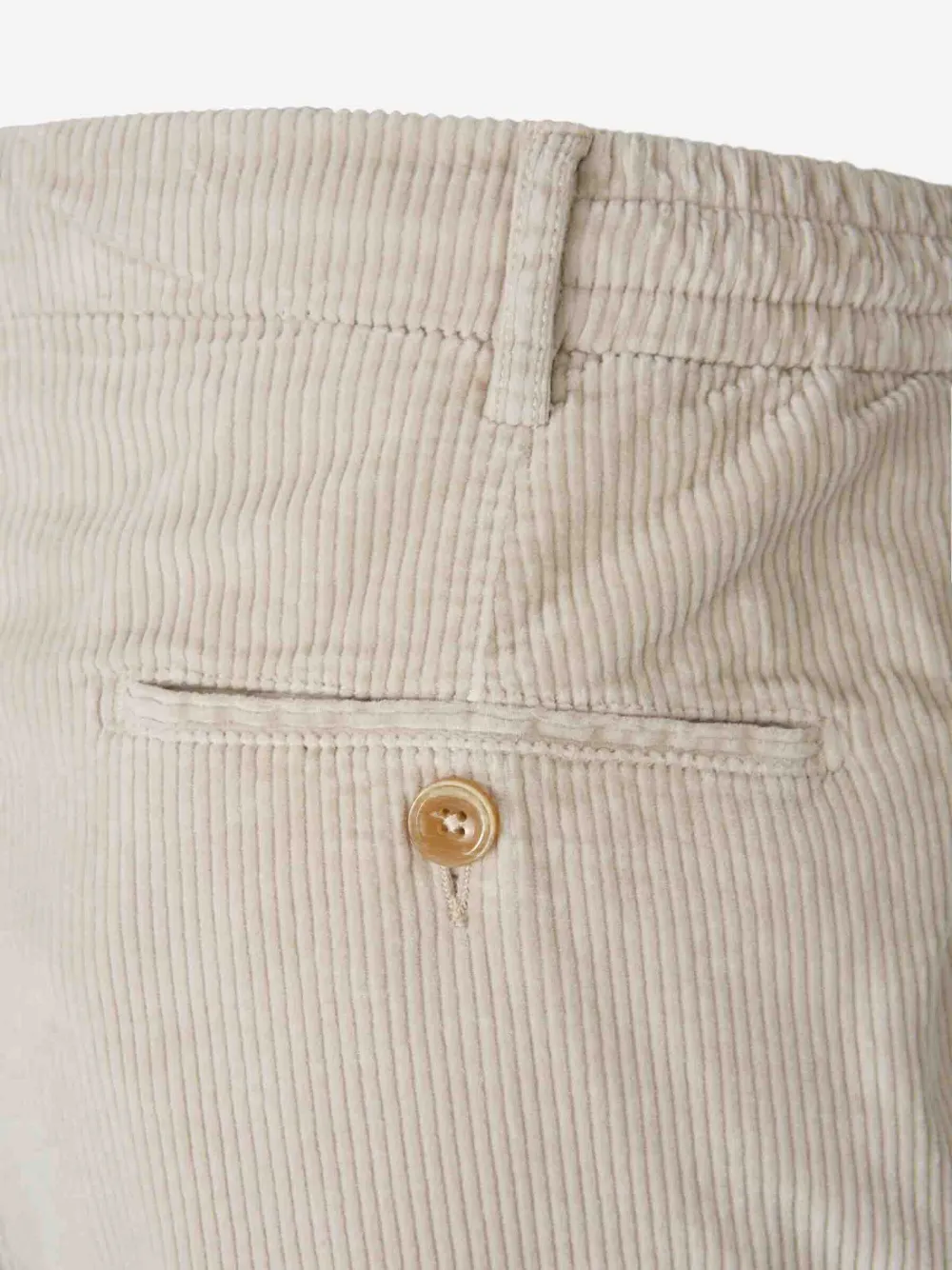 Marco Pescarolo Ribfluwelen regular-fit pantalon Beige