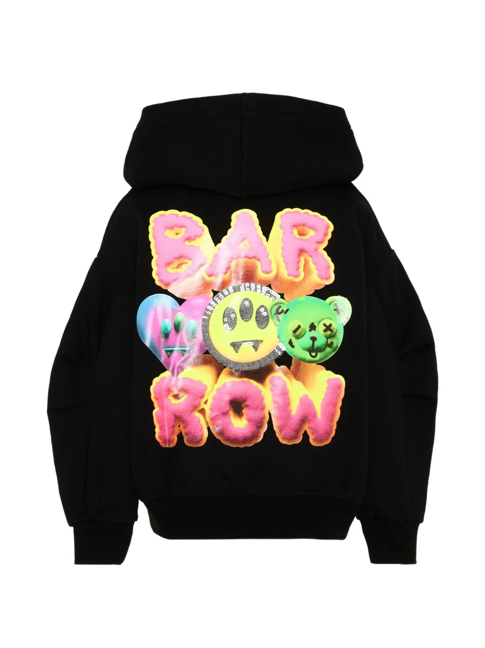 Barrow kids Katoenen hoodie met print Zwart