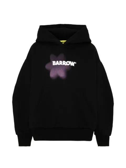 Barrow kids graphic-print cotton hoodie