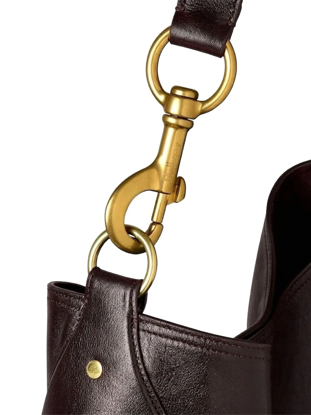 Mulberry Hackney leather shoulder bag Bruin