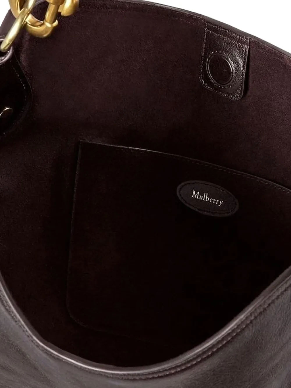 Mulberry Hackney leather shoulder bag Bruin