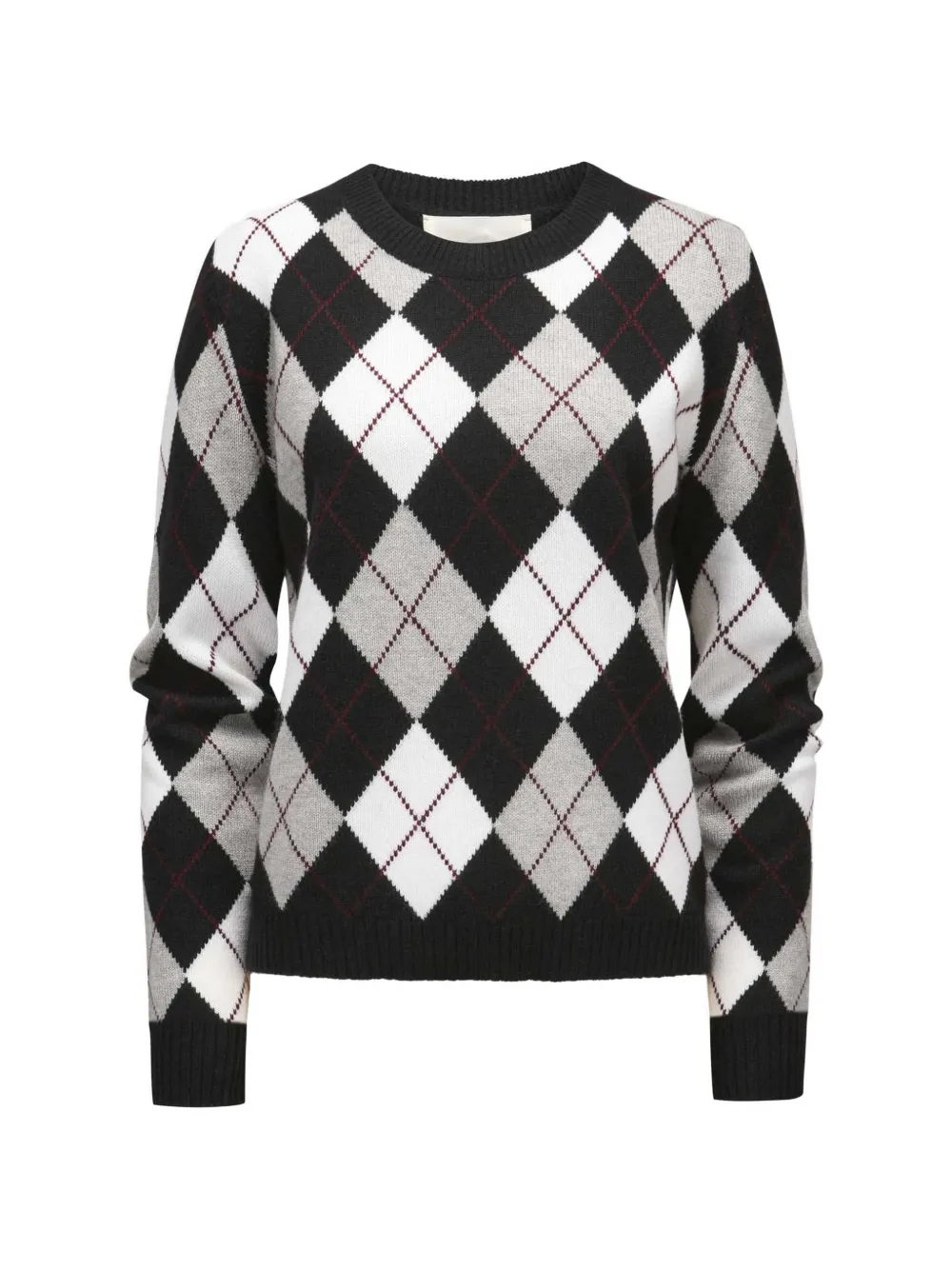 Lisa Yang Antoni argyle-knit cashmere sweater - Black