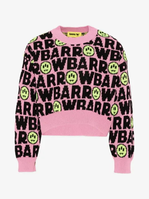 Barrow kids logo-print sweater