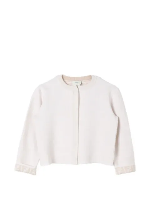 Fendi Kids FF-motif long-sleeve cardigan