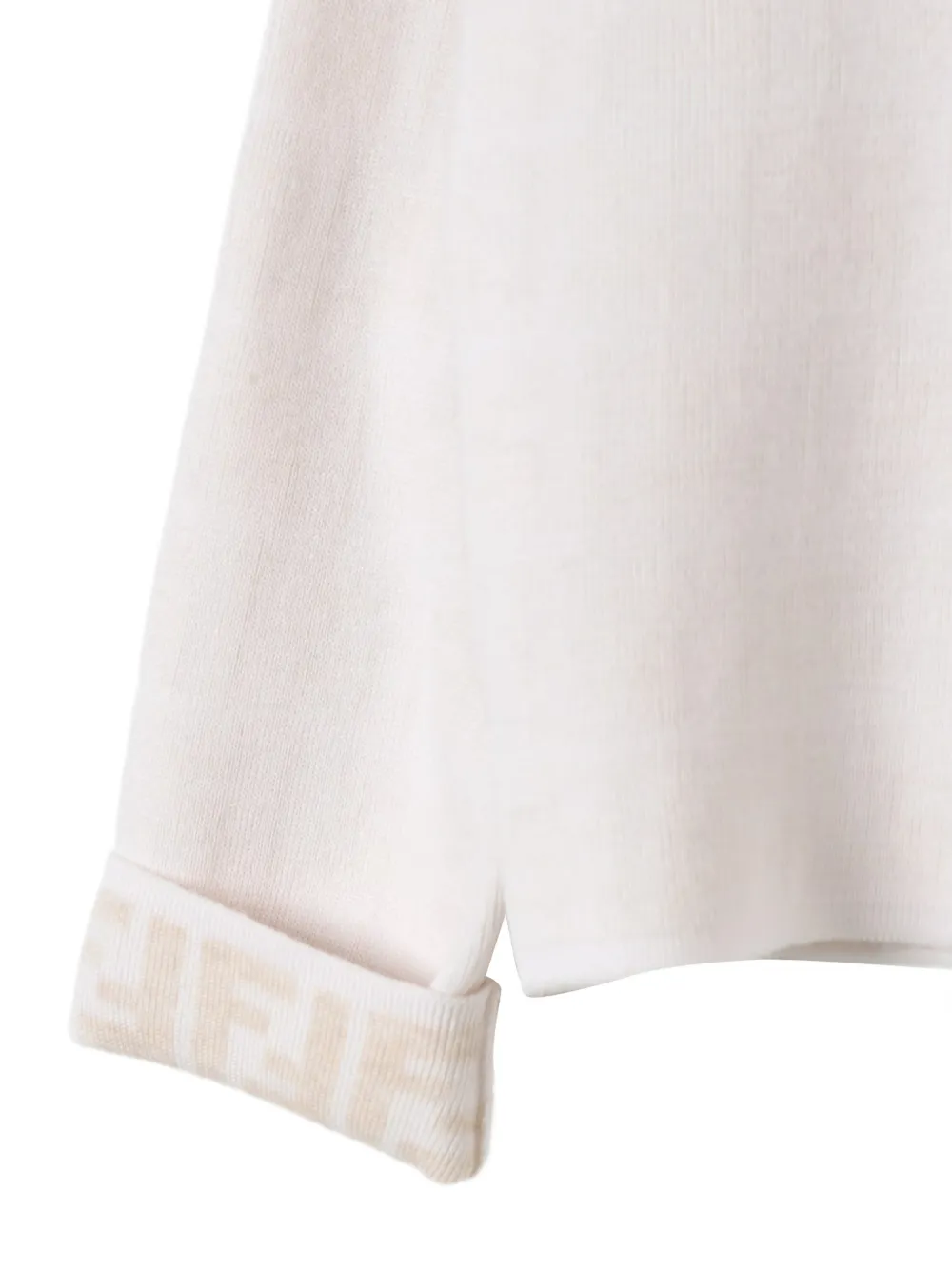 Fendi Kids Vest met FF-patroon en lange mouwen Wit