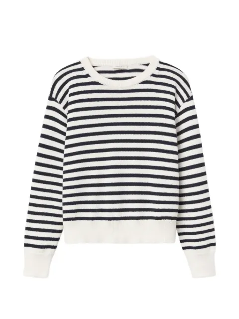 Lafayette 148 striped crew-neck sweater