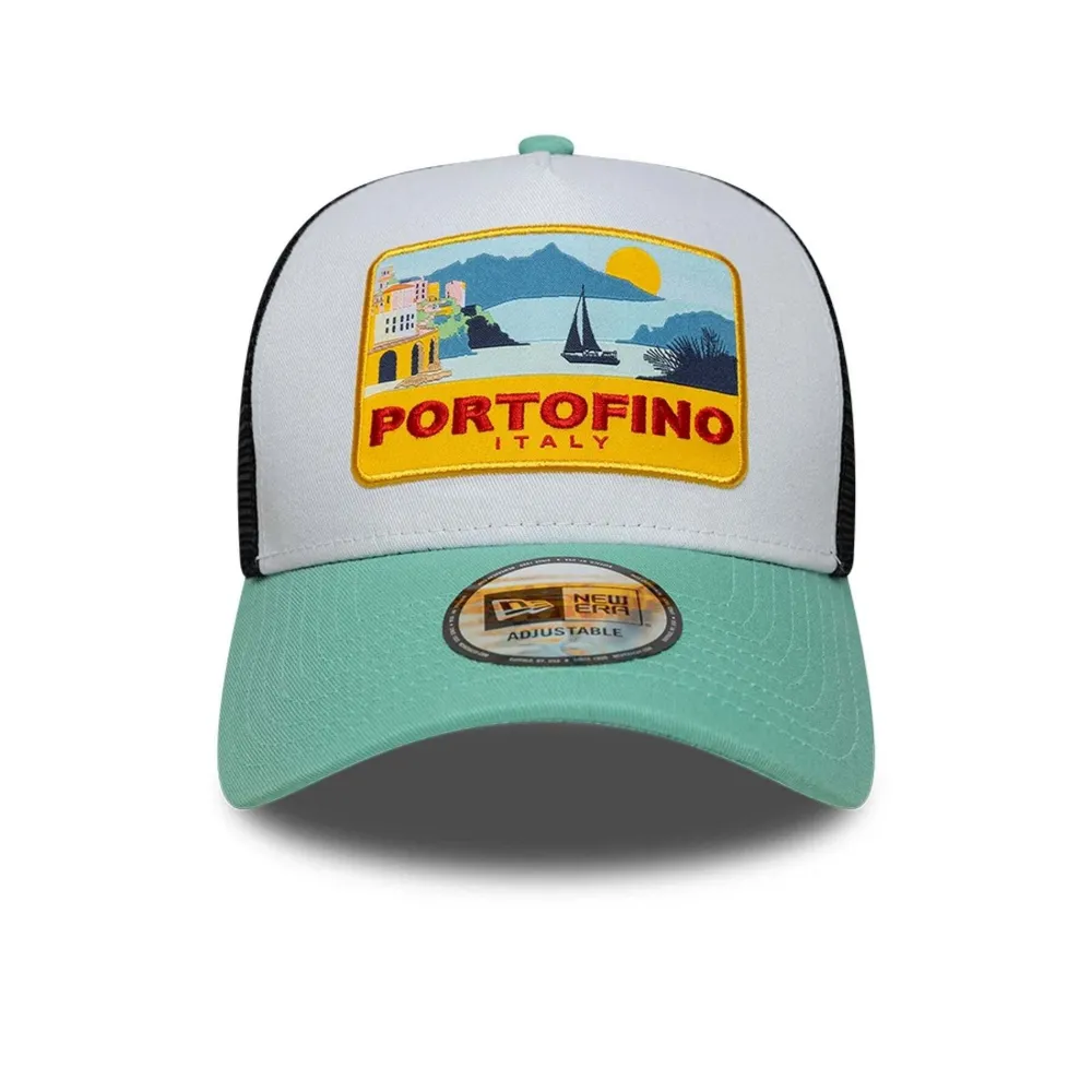 NEW ERA CAP Portofino-patch trucker cap - Weiß