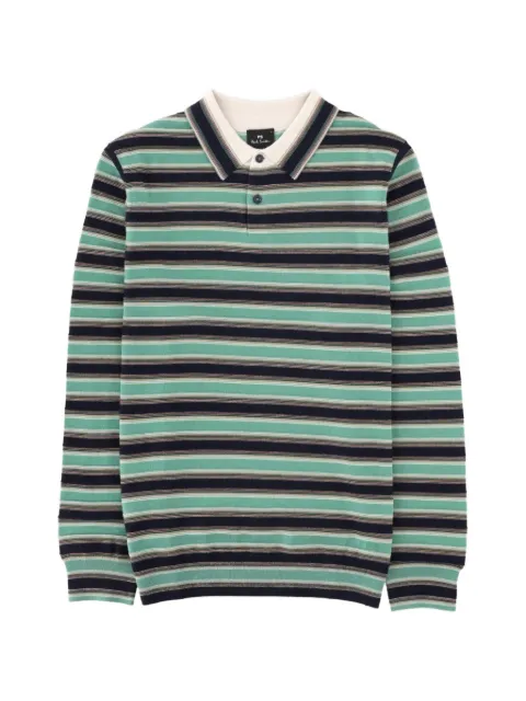 Paul Smith stribet polo i merinould