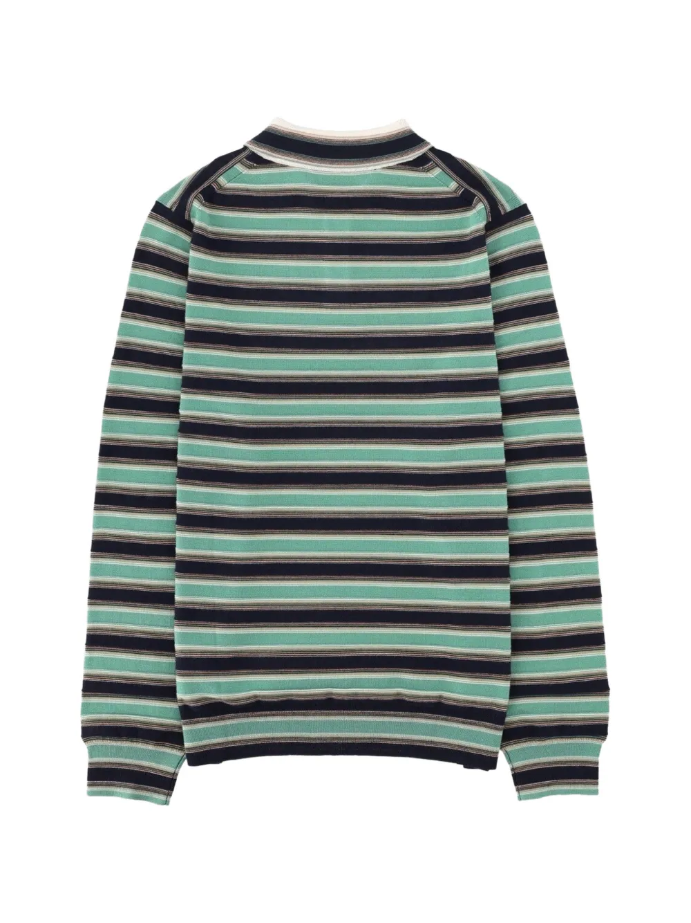 Paul Smith Gestreept poloshirt van merinowol Groen