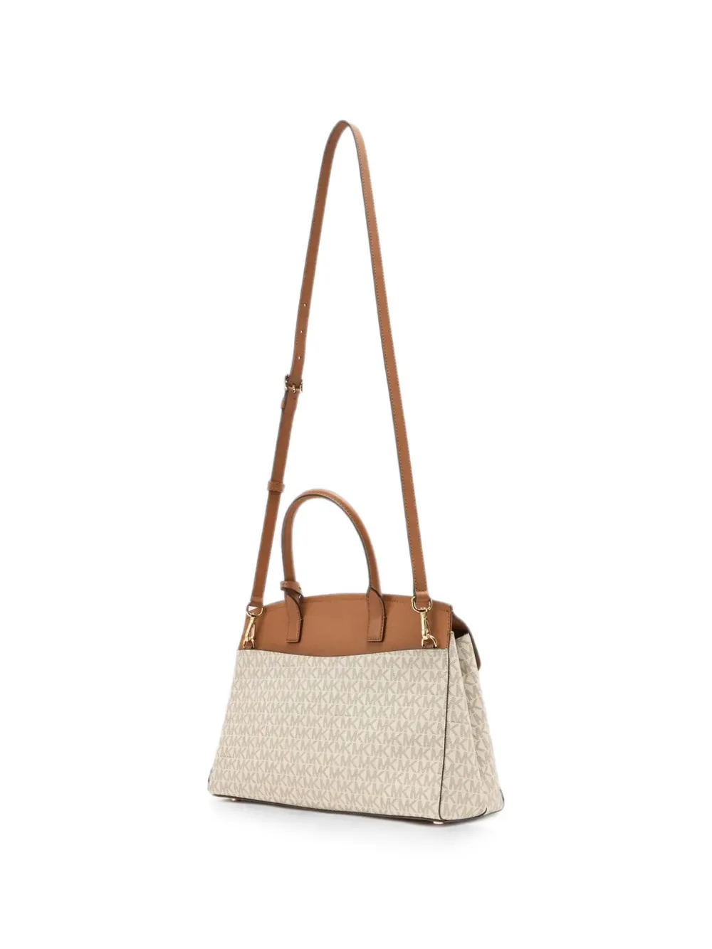 Michael Kors Tas met logo-print en leren afwerking Beige