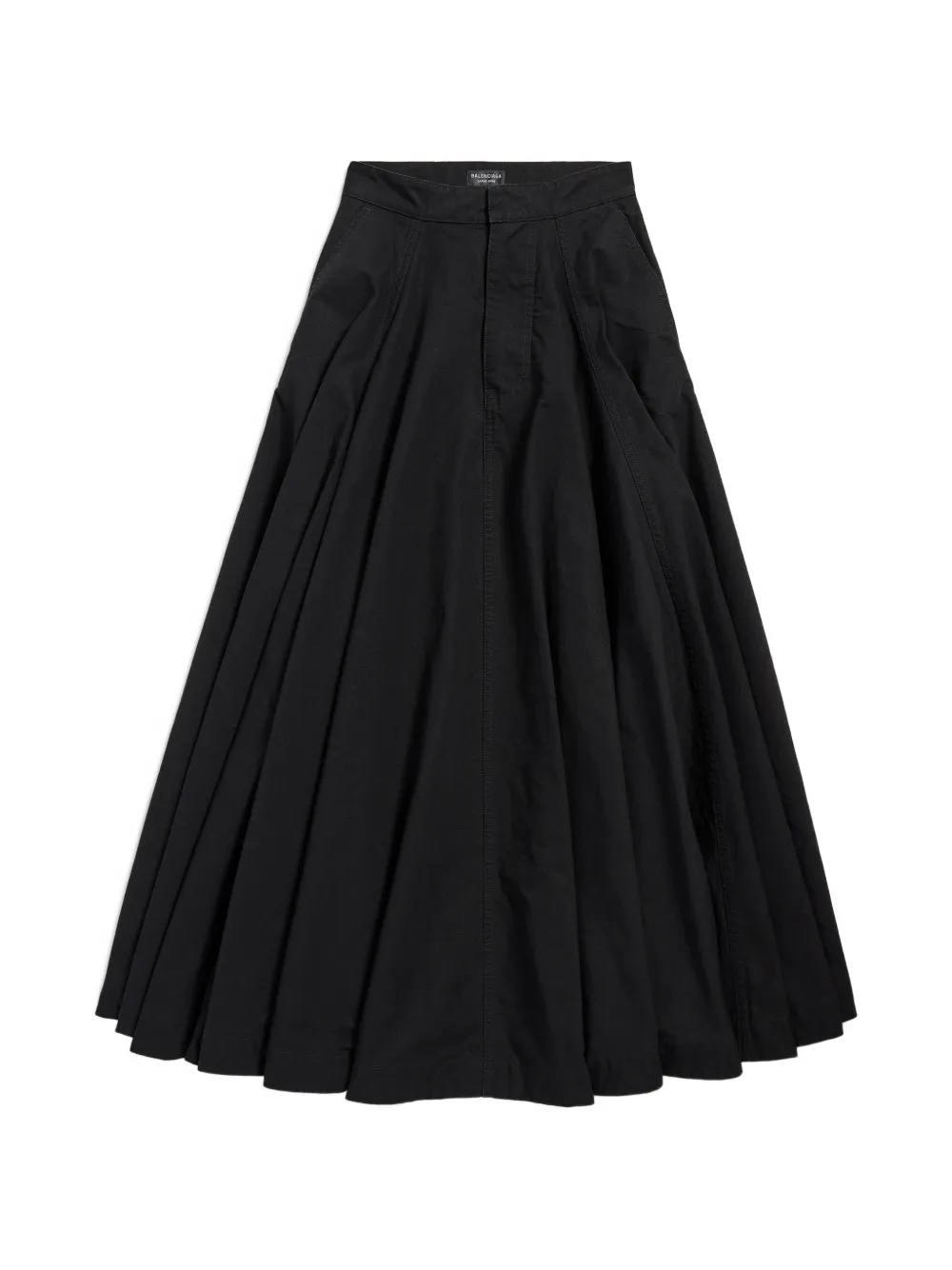 Balenciaga Godet Maxi Skirt In Black