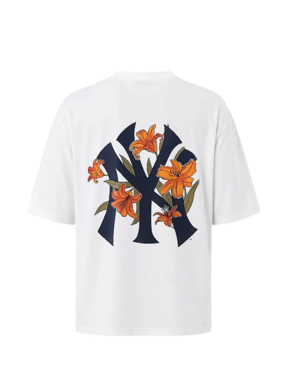 NEW ERA CAP MLB Floral New York Yankees T-shirt met logo-print Wit