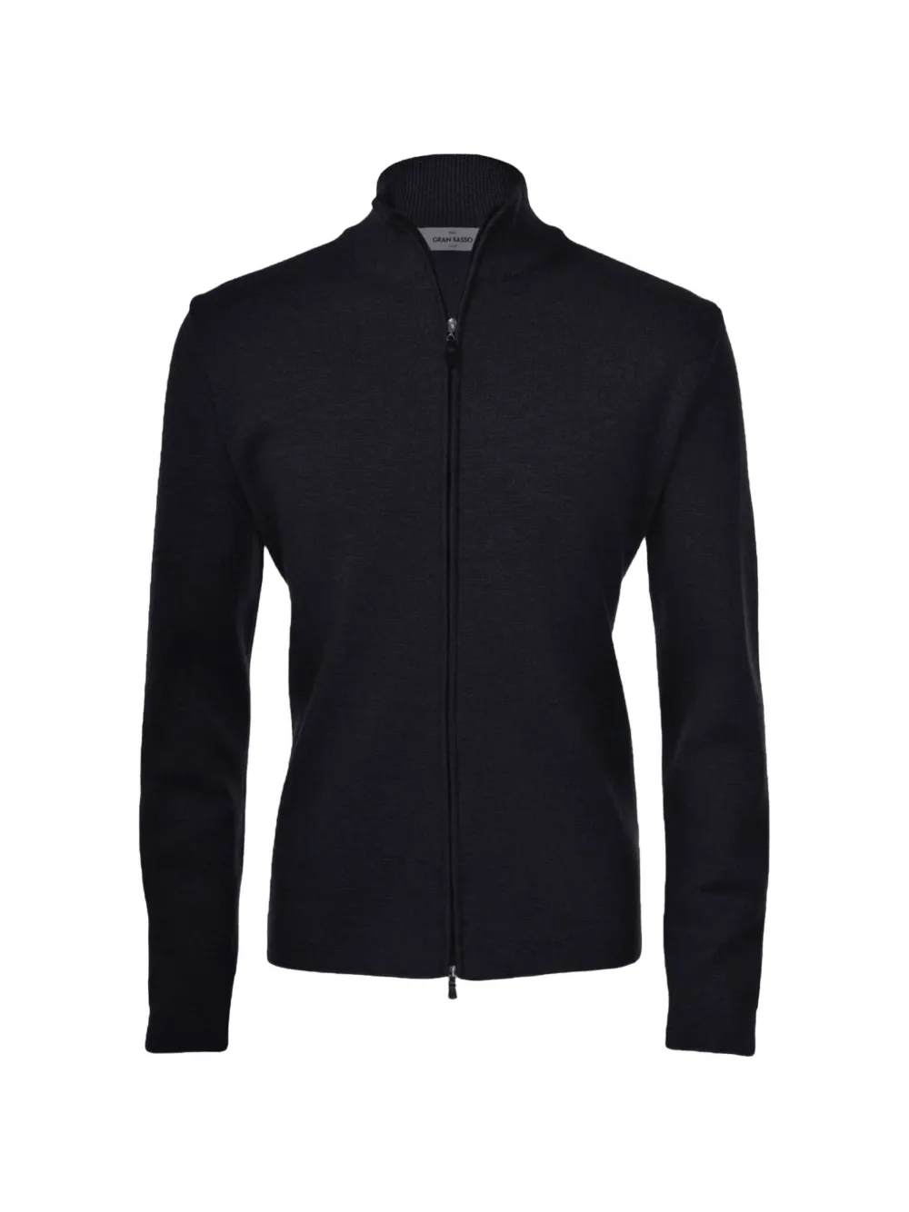 Fileria zip-up high-neck cardigan - Schwarz