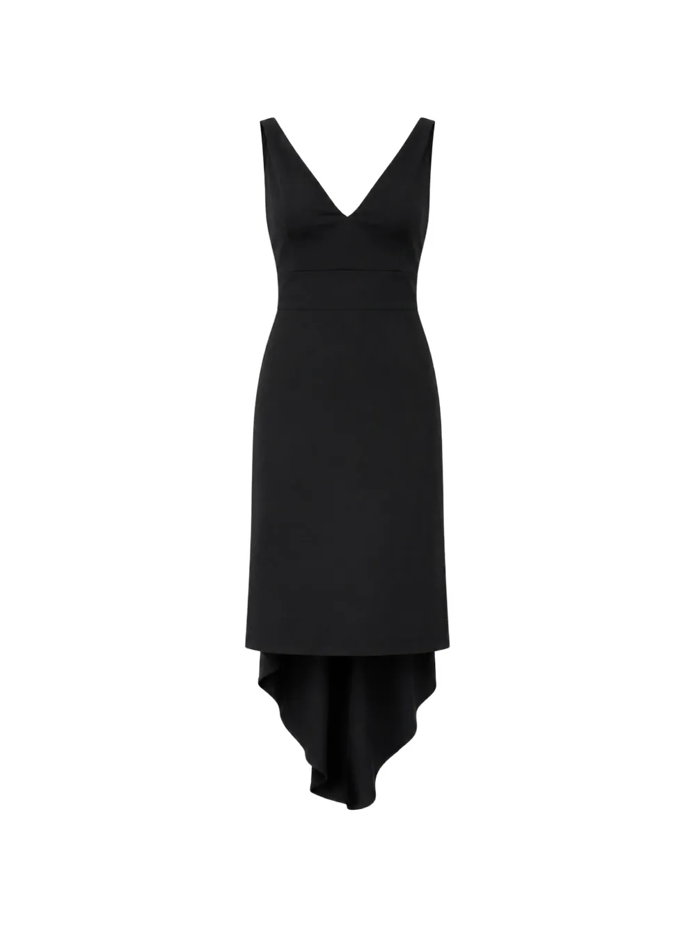 DSQUARED2 high-low V-neck dress - Black