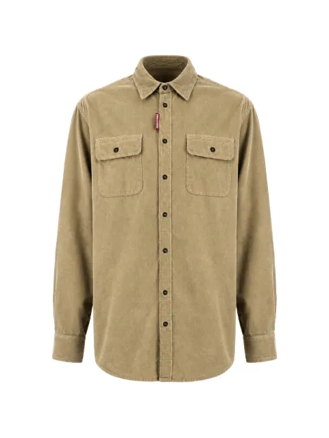 DSQUARED2 corduroy chest-pocket shirt